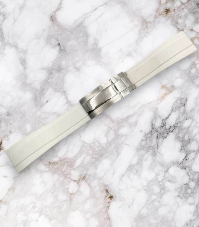 Bracelet Caoutchouc Blanc Kanzan